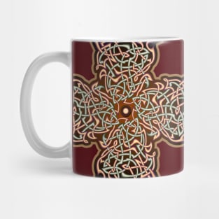 Gold Celtic cross Mug